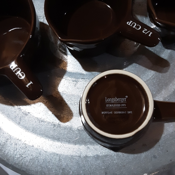 LONGABERGER WOVEN TRADITIONS MEASURING CUPS CHOCOLATE - Picture 4 of 4